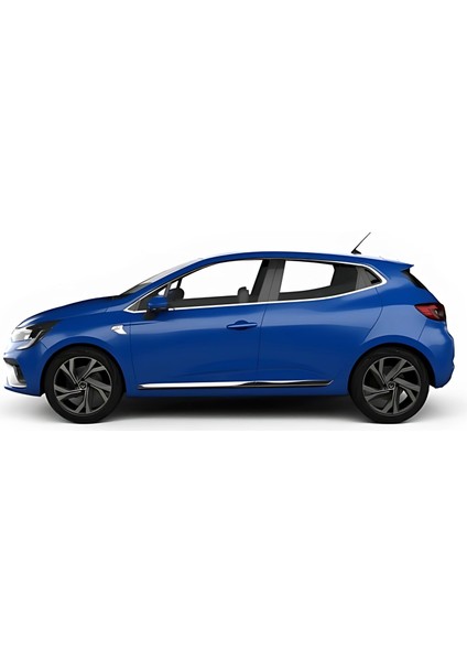 Renault Clio Cam Çerçevesi - Krom (12 Parça) | Hb (2019+)