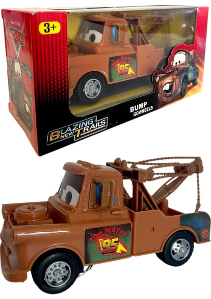 Cars Çekici Mater Arabalar Müzikli Işıklı Çarp Dön Araba Karakter Tow Mater 18 cm