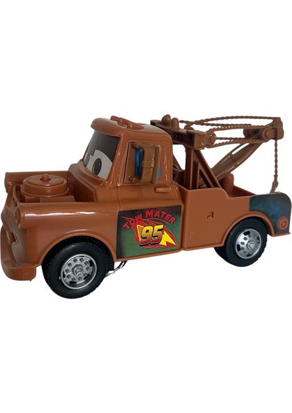 Cars Çekici Mater Arabalar Müzikli Işıklı Çarp Dön Araba Karakter Tow Mater 18 cm