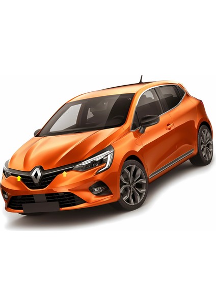 Renault Clio 5 Ön Panjur Çıtası - Krom (2 Parça) | 2019-2022 Arası, HB fiyatları