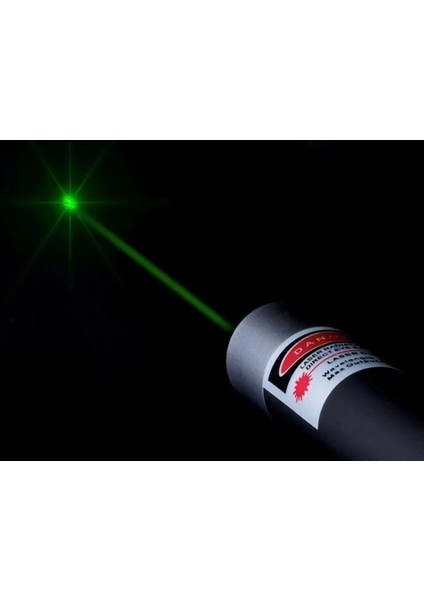 Yeşil Lazer Pointer 100 Mw 15 Km Etkili (5 Başlıklı)