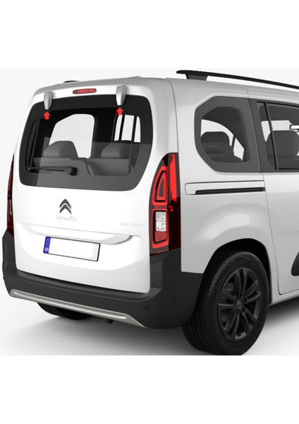 Opel Combo E Bagaj Kapısı Menteşe Kapağı - Krom (2 Parça) | (2019+)