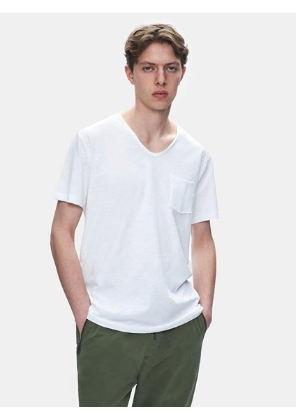 Ltb Legesa Erkek V Yaka Kısa Kol T-Shirt 1225841926089