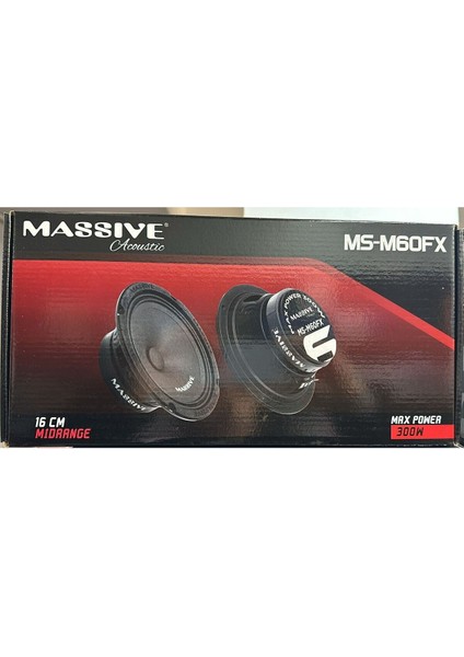 MS-M60FX 16 cm Midrange 300 Watt Maximum Power Çift Fiyatıdır 120 Watt Rms