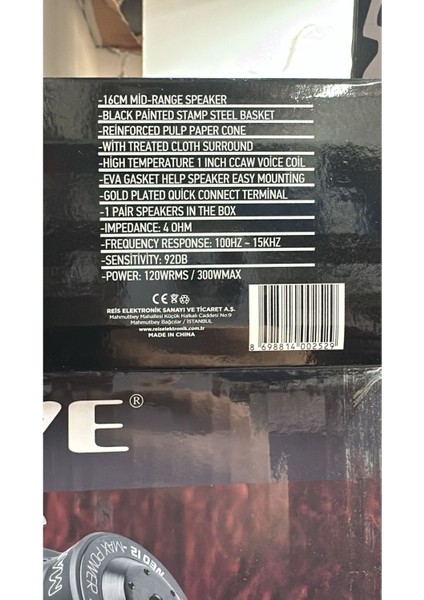 MS-M60FX 16 cm Midrange 300 Watt Maximum Power Çift Fiyatıdır 120 Watt Rms indirimleri