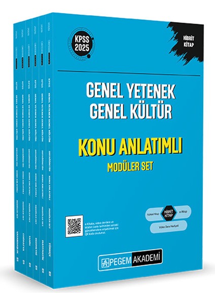 2025 KPSS Genel Yetenek Genel Kültür Lisans Konu Anlatımlı Modüler Set - (6 Kitap)