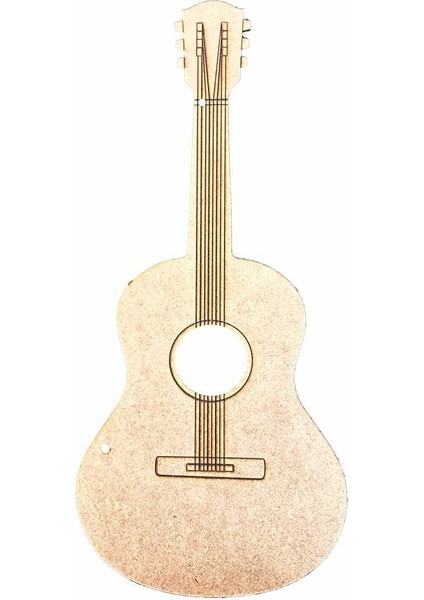 Gitar Boyama Aktivite Sanat Okul Öncesi Anaokulu Kreş Etkinlik 20X45 cm