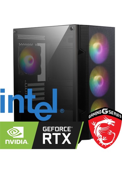 MSİ GAMİNG SEZGİN BİLİŞİM I5 12400F 16GB Ram 500GB M2 SSD Rtx 4060 Ekrankartı Gaming Bilgisayar