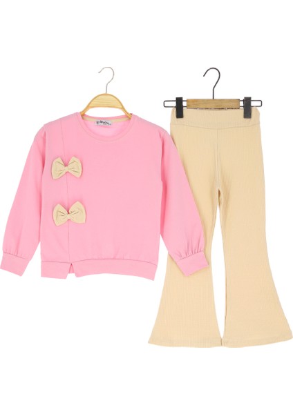 Kız Çocuk Tayt Takım Fiyonklu