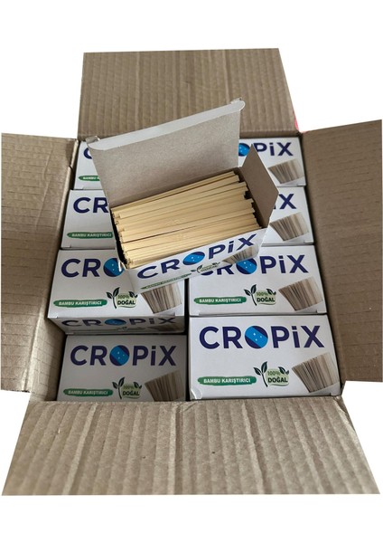 Tahta Ahşap Bambu Doğal Çay Kahve Karıştırıcı Çubuk Kaşık - 10. 5 Cm. - 400 Adetlik 24 Paket modelleri