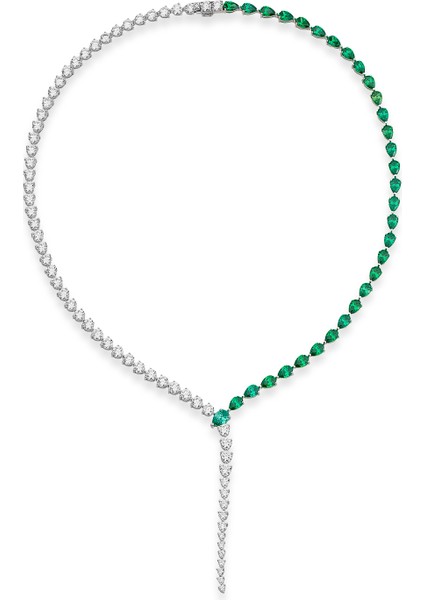 Icecut Pırlanta Kesim Emerald / Düz Renkli Özel Tasarımamore Kolye Vip fiyatları