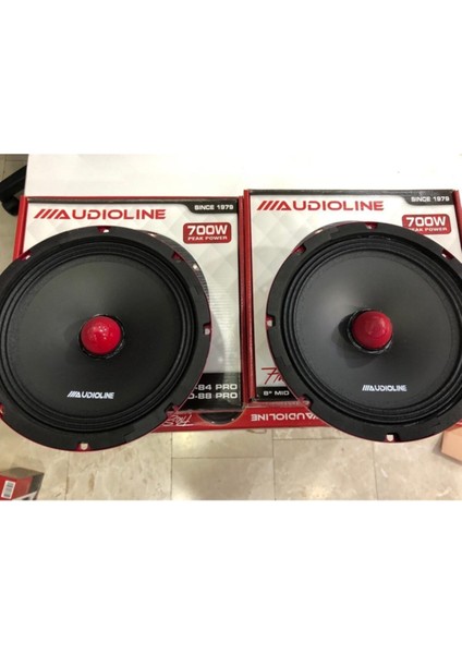 Str-Audioline Ad-88 , Ad-84 Pro 20 cm Çifti 1400 Watt Profosyonel Midrange