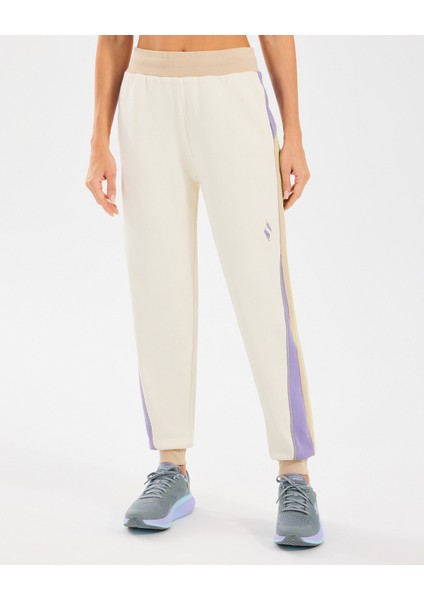 W Diagonal Lw Fleece Jogger Sweatpant Kadın Off White Eşofman Altı S2510048-102