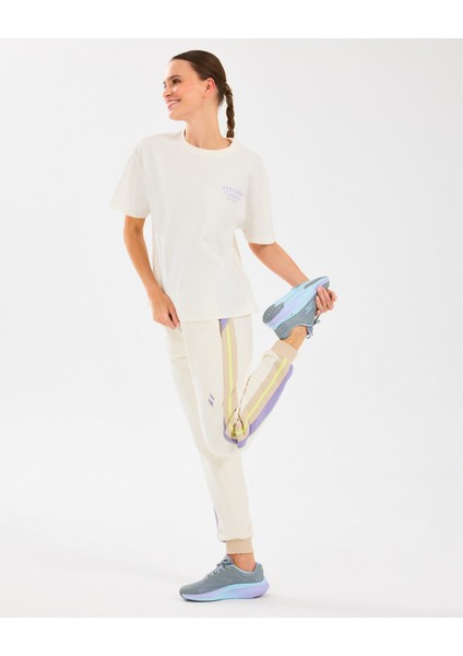 W Diagonal Lw Fleece Jogger Sweatpant Kadın Off White Eşofman Altı S2510048-102