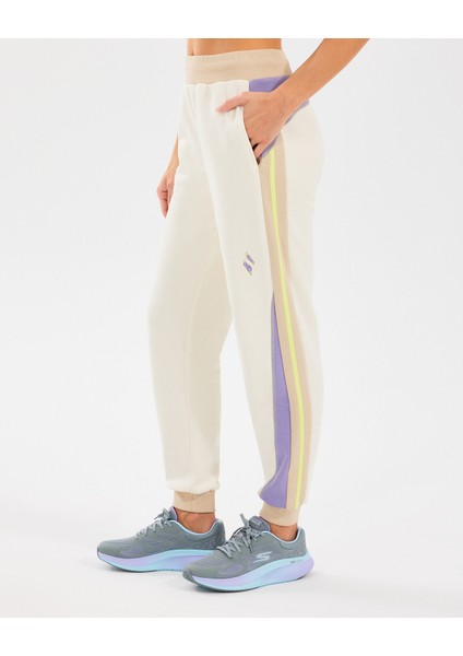 W Diagonal Lw Fleece Jogger Sweatpant Kadın Off White Eşofman Altı S2510048-102
