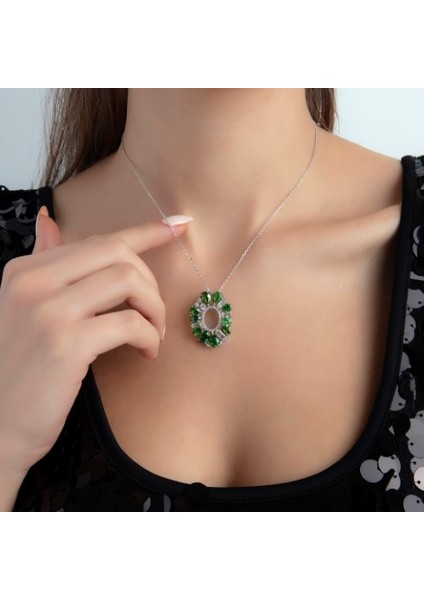 Icecut Emerald Pırlanta Montur Sprıng Kolye