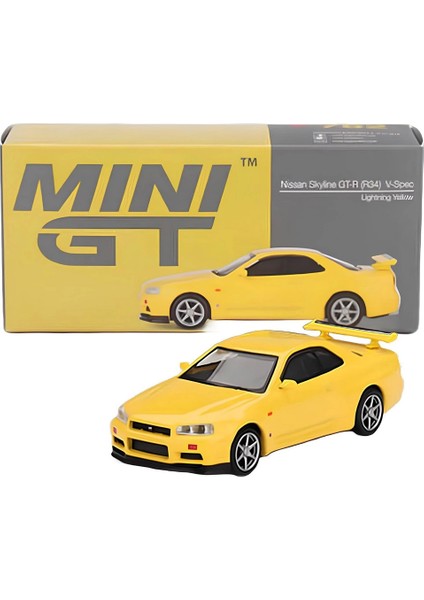 1/64 Nissan Skyline Gt-R (R34) V-Spec Lightning Yellow