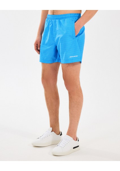 M 5 Inch Allover Print Swimshort Erkek Mavi Deniz Şortu S2510008-400 fiyatları
