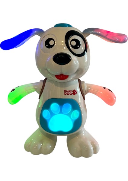 Dans Eden Köpek Müzikli Işıklı Zıplayan Dansçı Köpek Robot Oyuncak 22 cm