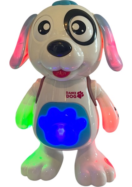 Dans Eden Köpek Müzikli Işıklı Zıplayan Dansçı Köpek Robot Oyuncak 22 cm