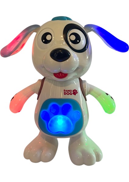 Dans Eden Köpek Müzikli Işıklı Zıplayan Dansçı Köpek Robot Oyuncak 22 cm