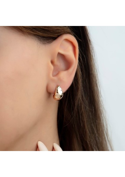 2025 Özel Renk Kaplama Damla Model Taşlı Ithal Fashion Küpe