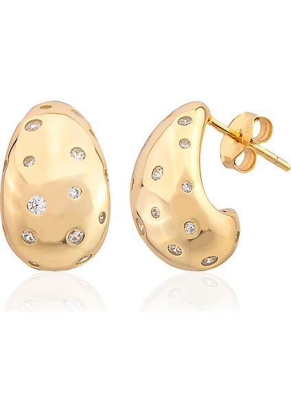 2025 Özel Renk Kaplama Damla Model Taşlı Ithal Fashion Küpe fiyatları