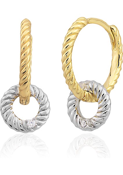 2025 Özel Renk Kaplama Çift Halka Minimal Ithal Fashion Küpe fiyatları