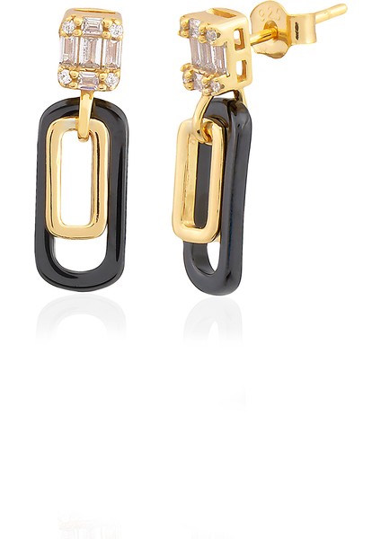 2025 Özel Renk Siyah Rectangle Minimal Ithal Fashion Küpe fiyatları