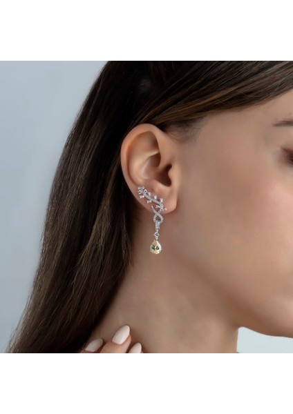 Icecut Pırlanta Montür Elegance Drop Küpe