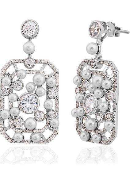 Ice Cut Taş / Inci Detay Kupon (Vip) Küpe fiyatları