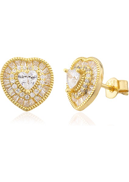 2025 Özel Renk Kaplama Taşlı Kalp Ithal Minimal Küpe fiyatları