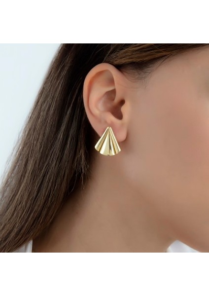 Gold Renk Umbrella Trend Küpe