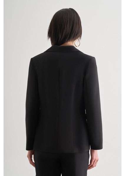 Siyah Tek Düğme Klasik Blazer Ceket fırsatları