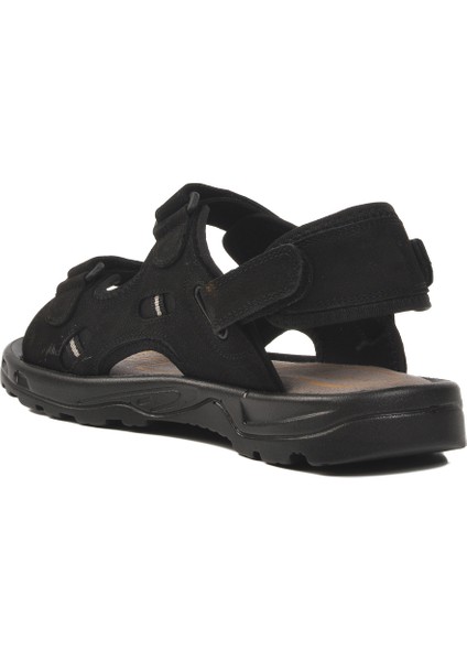 Siyah Nubuk Erkek Sandalet 1405 M fırsatları