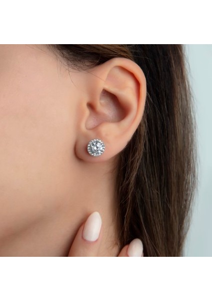 Swarovski Tek Taş Chic Küpe