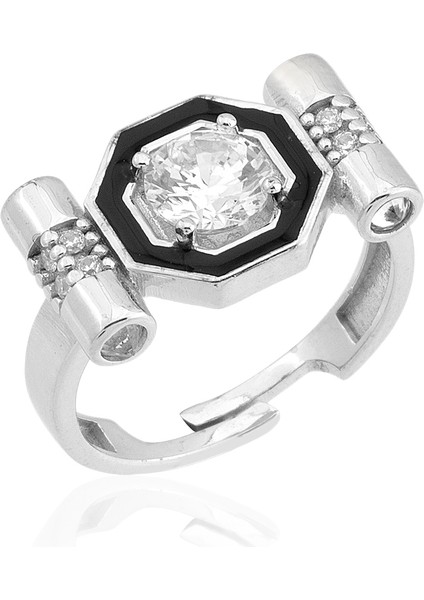 Taşlı Silver Renk Ayarlanabilir Şovalye Yüzük fiyatları