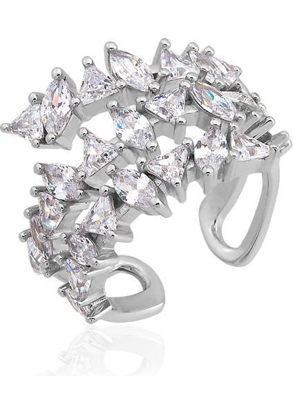 Zircon Asimetrik Dizim Yüzük fiyatları