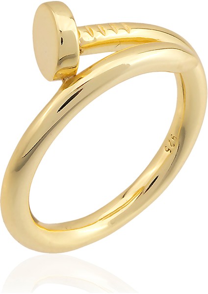 Düz Gold Renk Çivi Fashion Yüzük Vip Kalite fiyatları