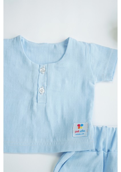 x Ipek Atlas Erkek Kız Bebek Çocuk Müslin Kısa Kollu Takım fiyatları