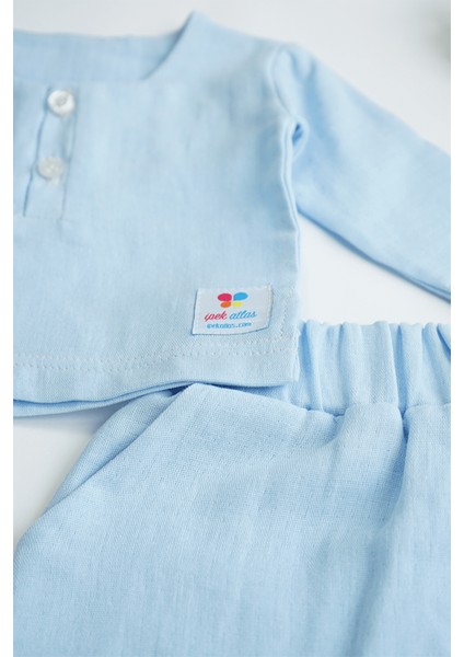 x Ipek Atlas Erkek Kız Bebek Çocuk Müslin Kısa Kollu Takım modelleri