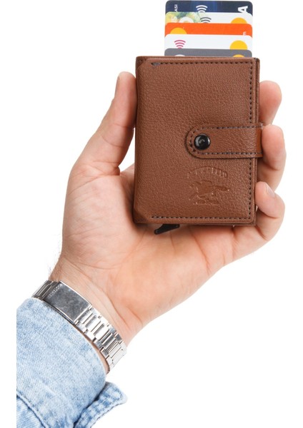 Erkek Akordiyon Mekanizmalı Kartlık ve Cüzdan NEWPOLO318 - Bordo indirimleri