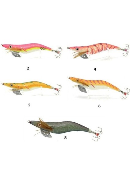 Different Renk:5 Size 3.5 12 cm Kalamar Zokası