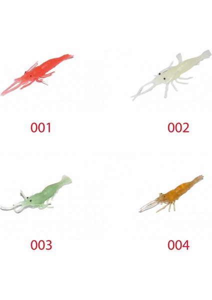 Silikon Karides Renk: 002 7.5 cm Suni Yem 5'li Paket