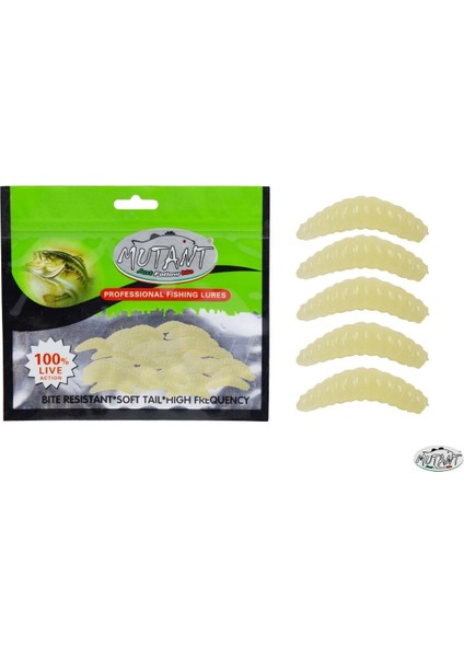 Miracle Worm Renk:01 2 cm Aromalı Suni Yem 30 Adet