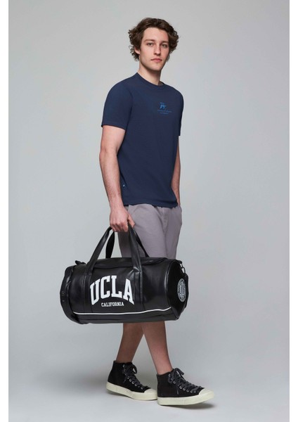 Fabıo Açık Pembe Bisiklet Yaka Baskılı Standard Fit Erkek Tshirt indirimleri