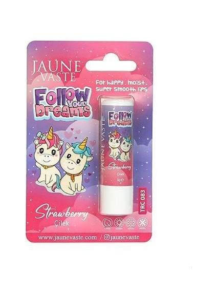 Lip Balm Kids Unicorn Dudak Kremi Çilekli 5 gr