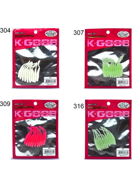 Style Pigme RENK:309 5 cm Aromalı Lrf Silikonu 10 Adet