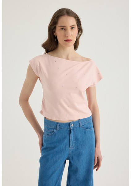 Büzgülü Crop Tshirt