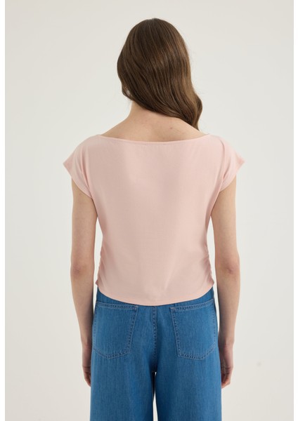 Büzgülü Crop Tshirt modelleri